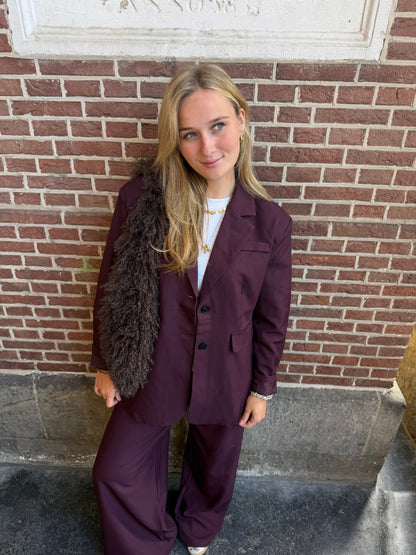 Blazer Lauren Bordeaux voor dames