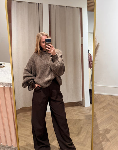 Trui Nora Bruin voor dames