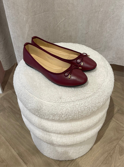 Ballerina Strik Bordeaux