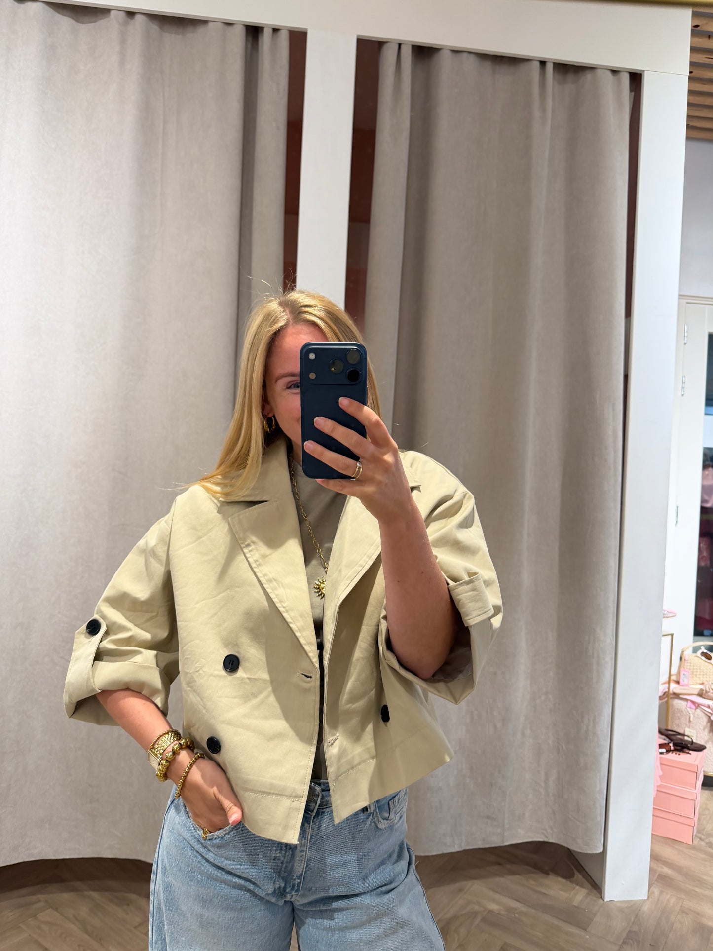 Jacket Maud Beige voor dames