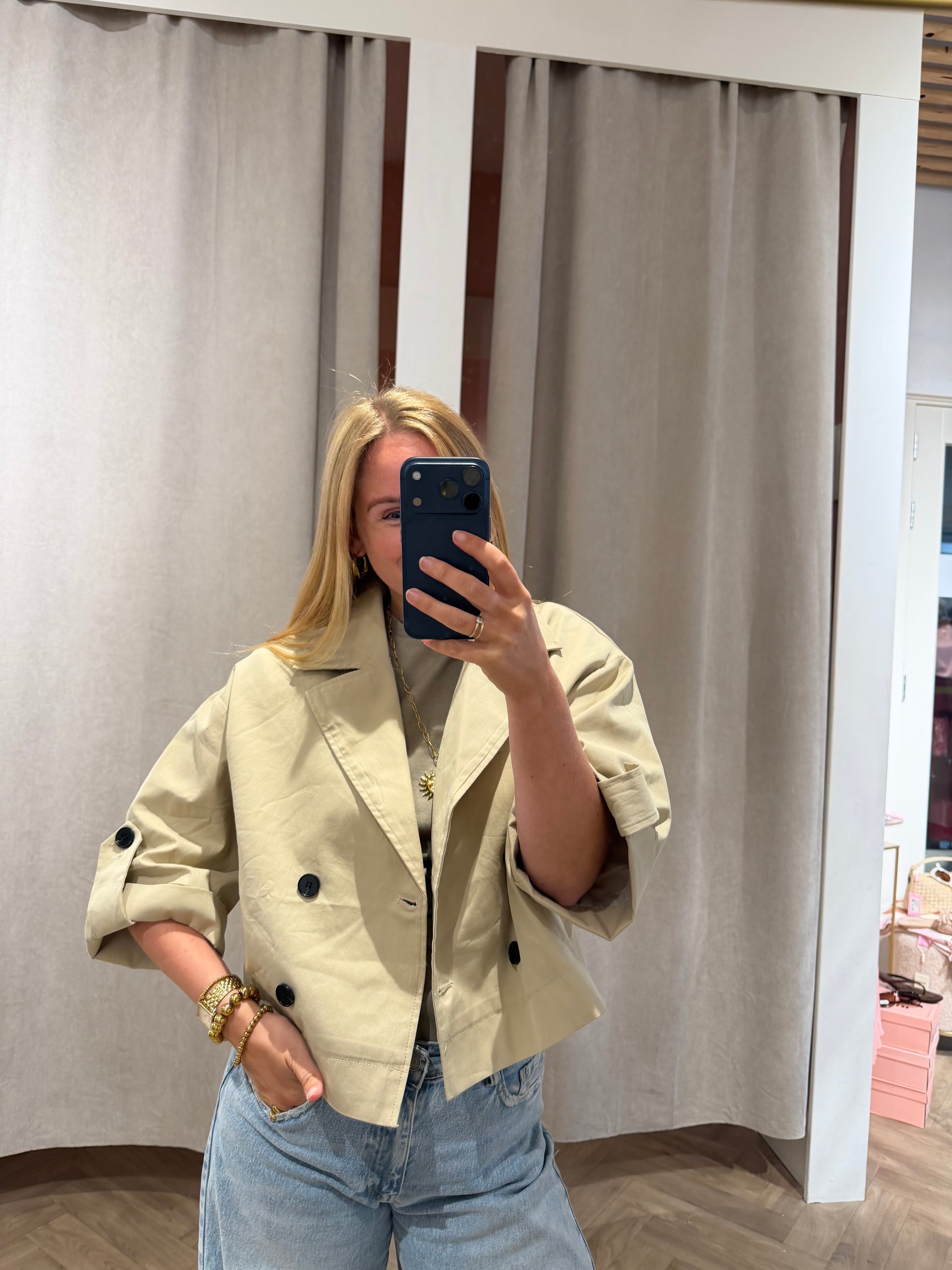 Jacket Maud Beige voor dames
