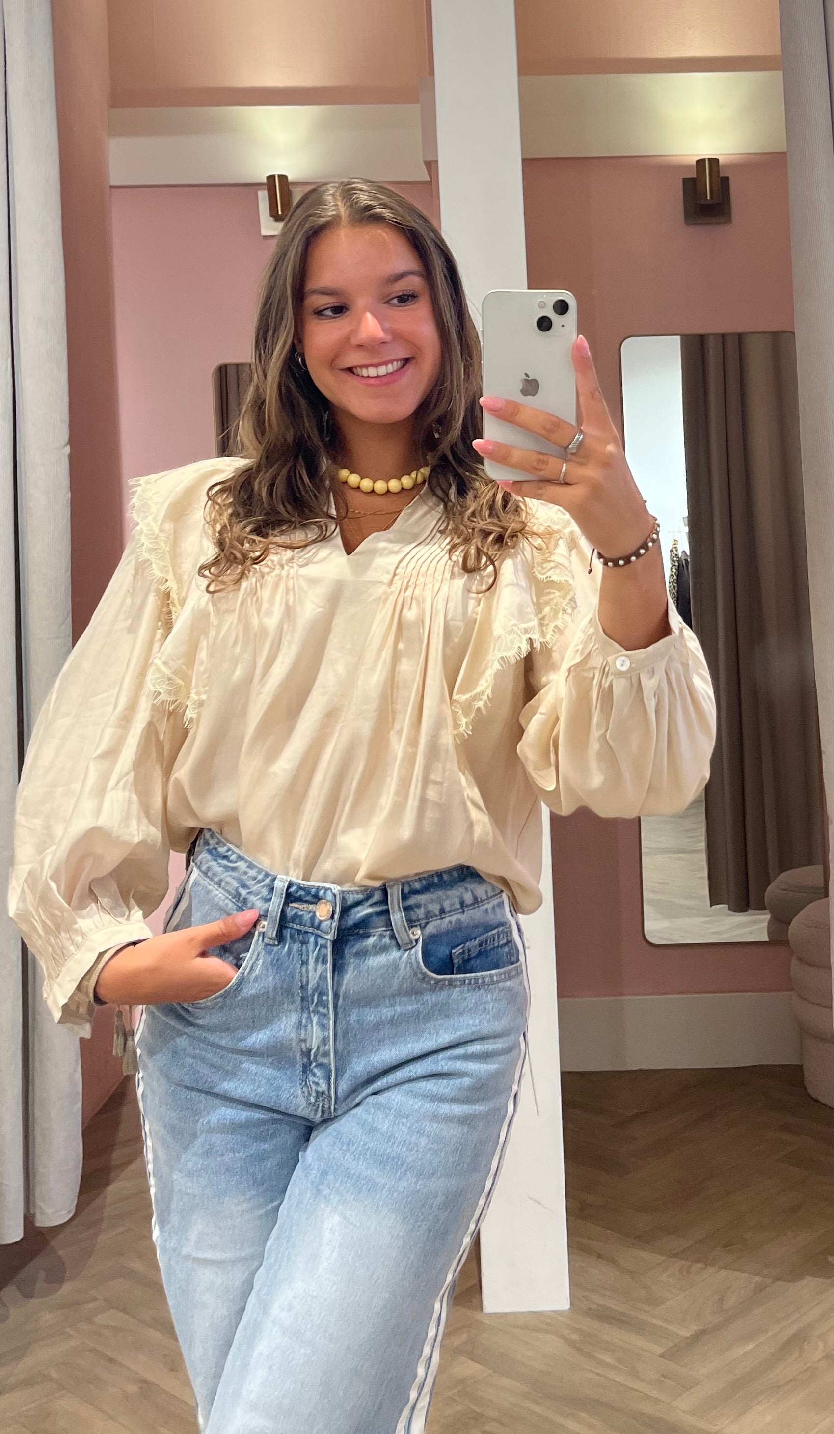 Blouse Mila Beige voor dames