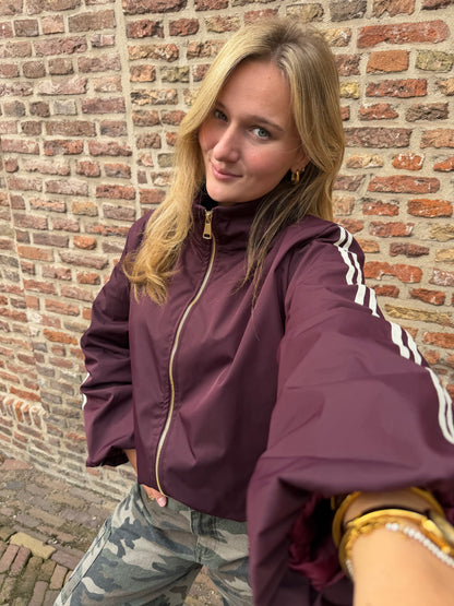Jacket Indy Stripe Bordeaux voor dames
