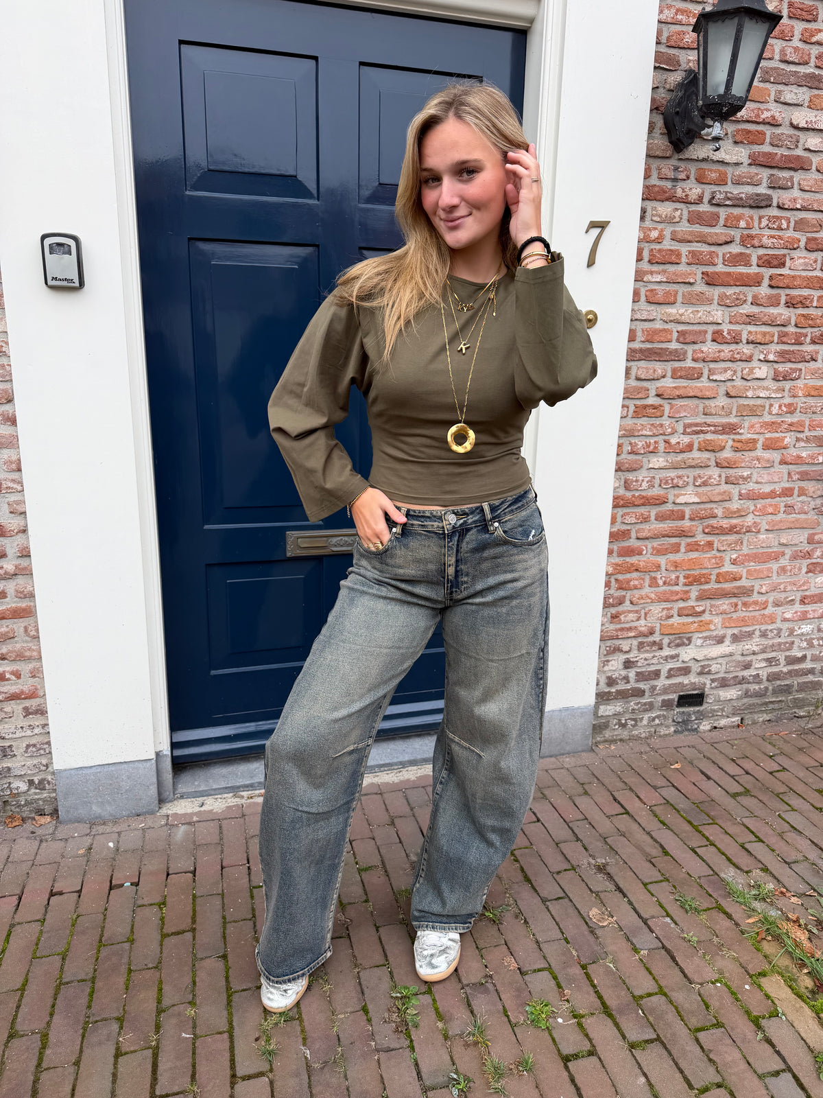 Top Ielse Army Green voor dames