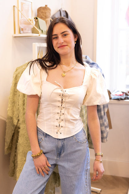 Top Corset Offwhite voor dames