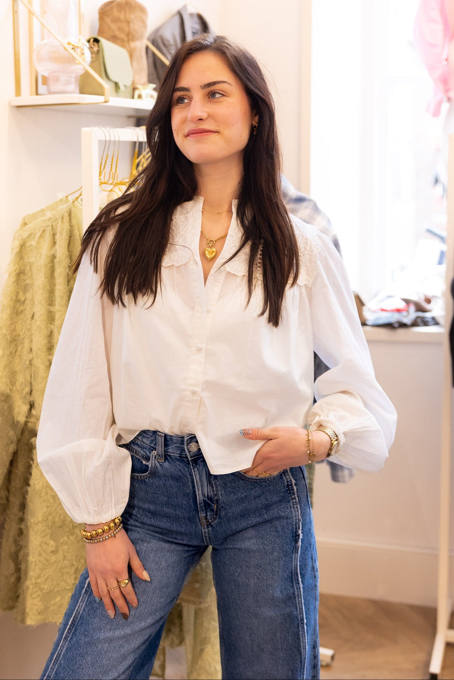 Blouse Hilda Wit voor dames