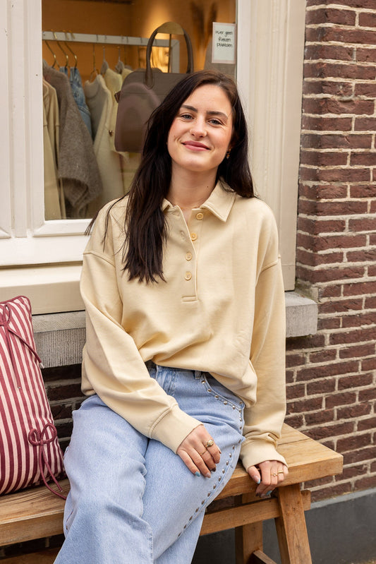 Trui Polo Geel voor dames