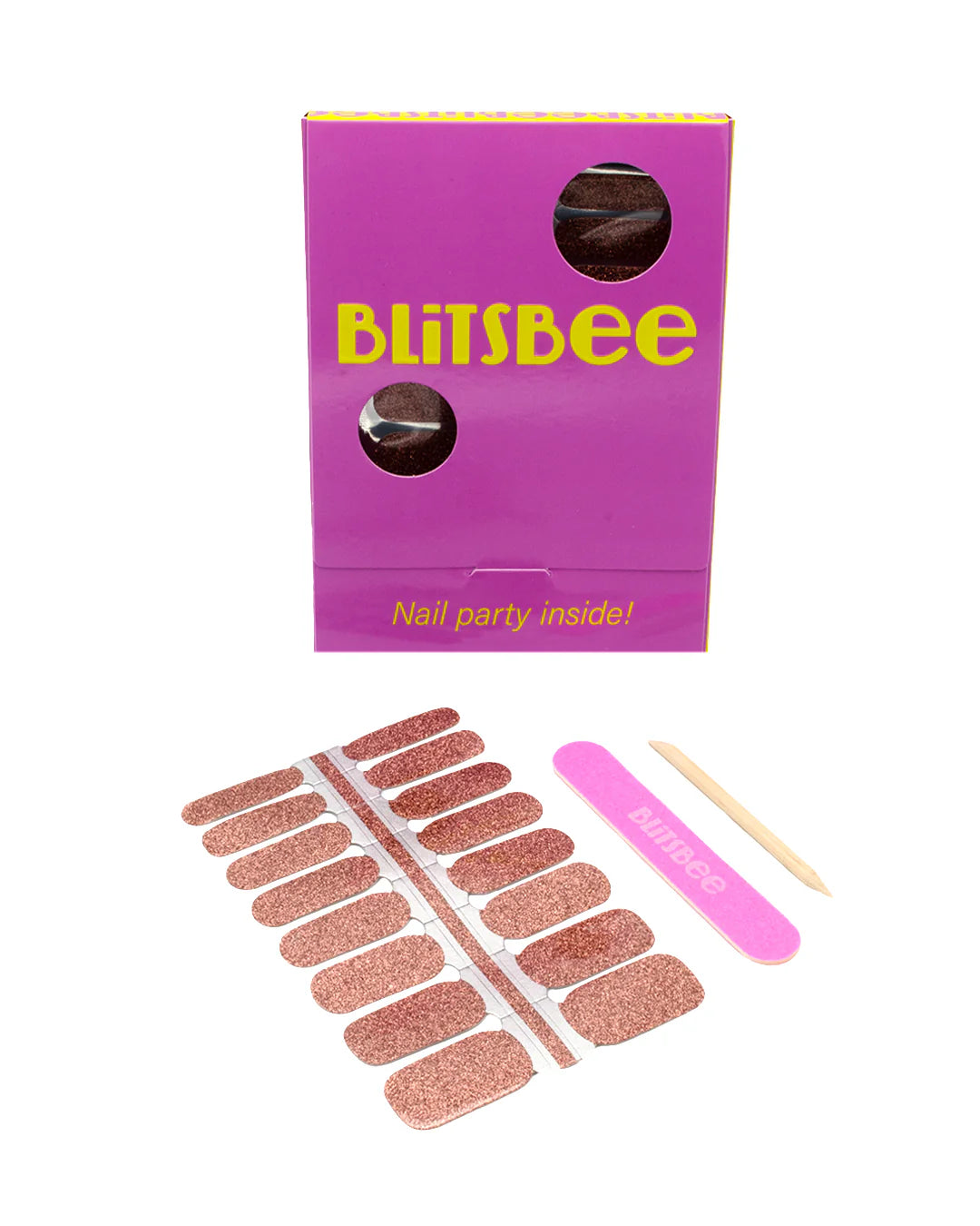 Blitsbee Copper Glow Nagelsticker voor dames