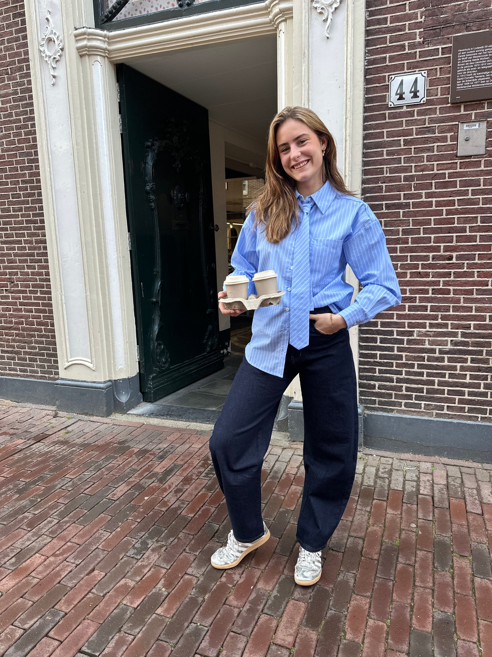 Jeans Kaat Balloon Darkblue voor dames