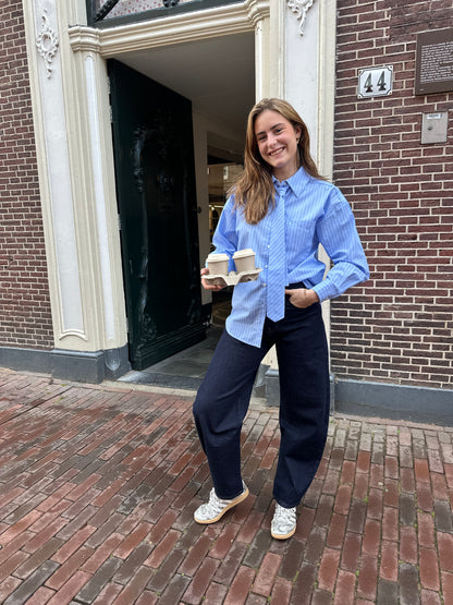 Jeans Kaat Balloon Darkblue voor dames