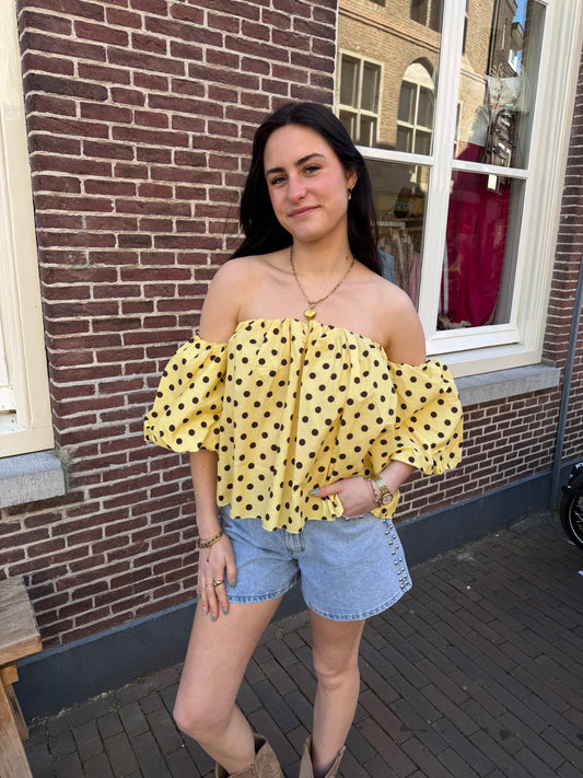 Top Bibi Yellow voor dames