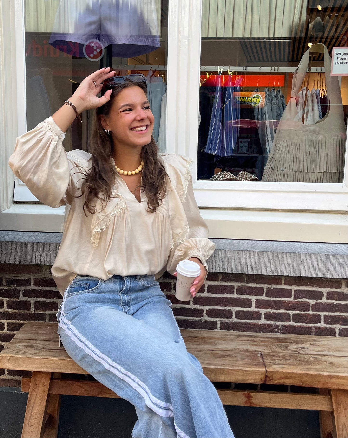Blouse Mila Beige voor dames