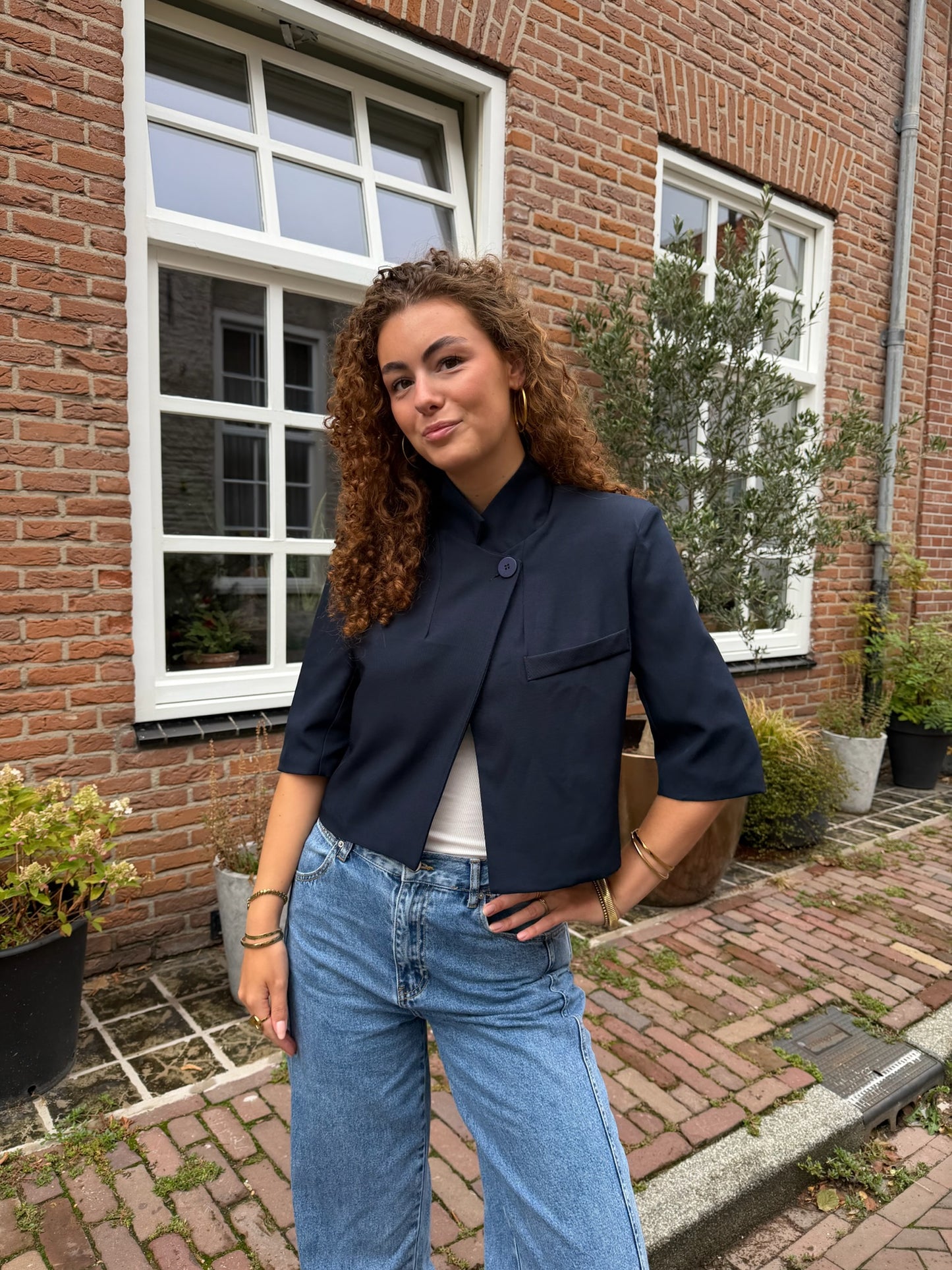 Blazer Tamar Short Blue voor dames