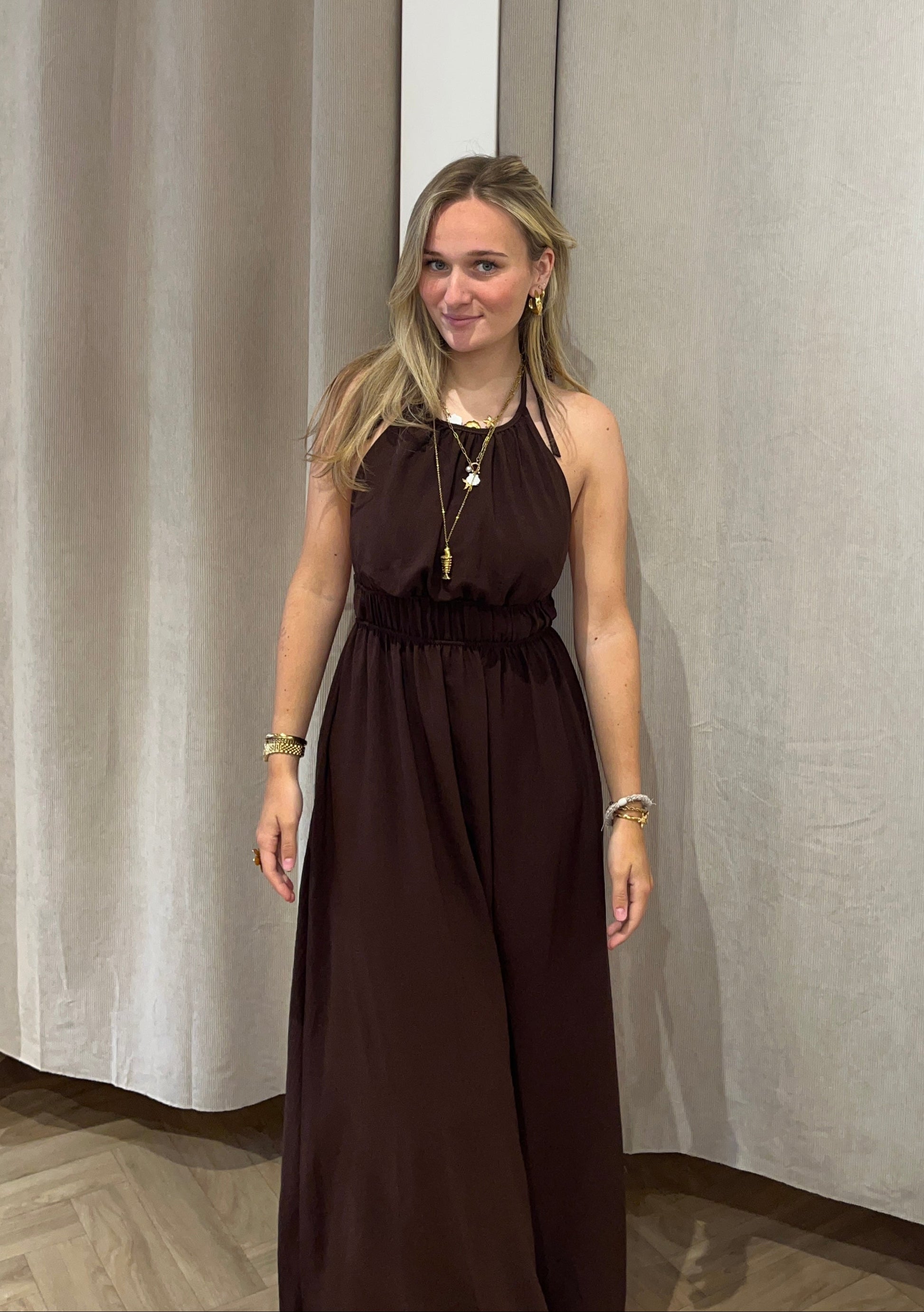 Jurk Felicia Bruin voor dames