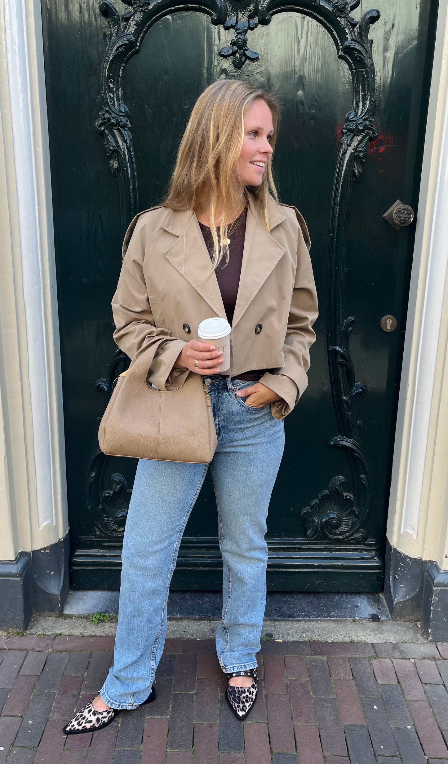 Jacket Julia Taupe voor dames