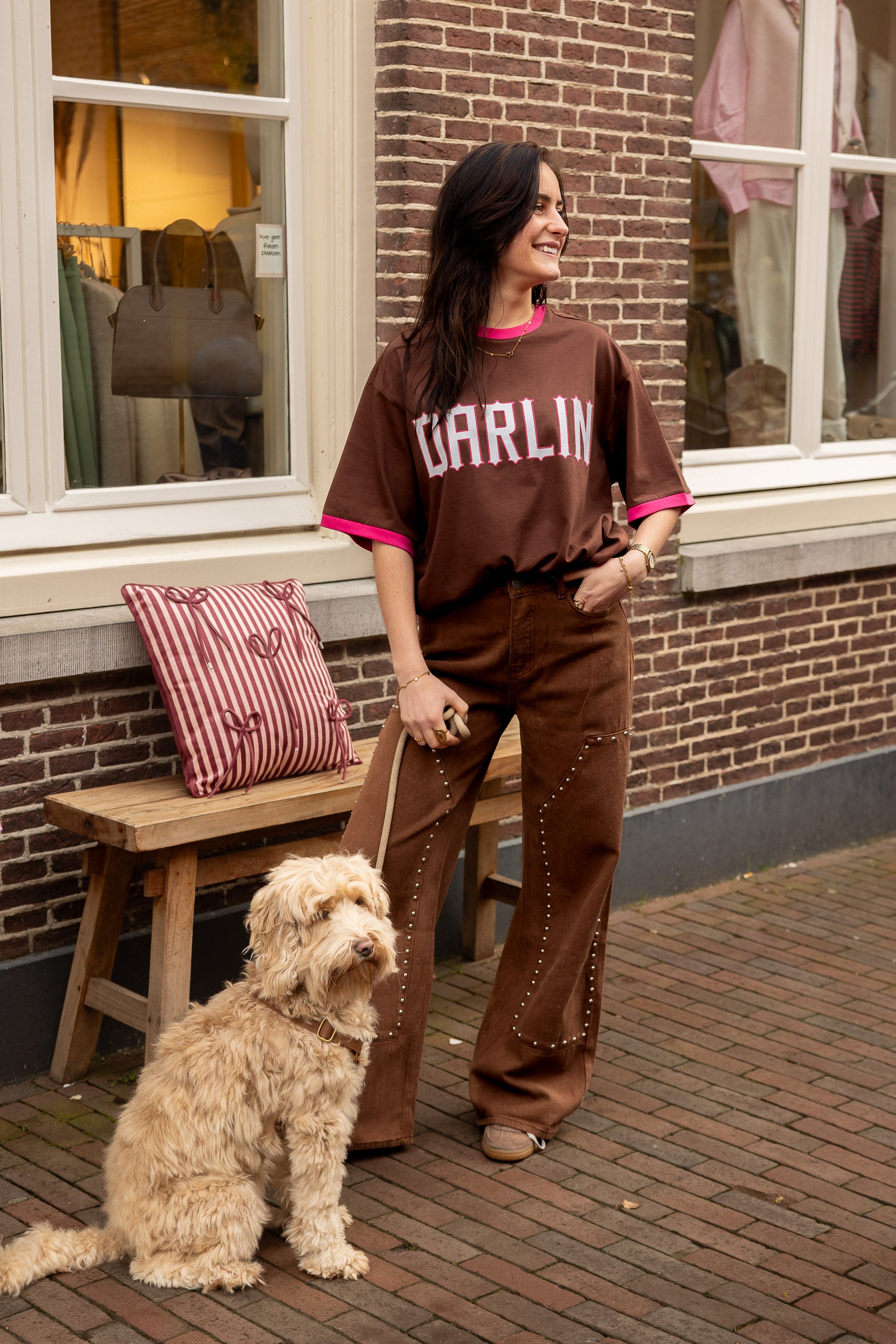 Jeans Payton Bruin voor dames
