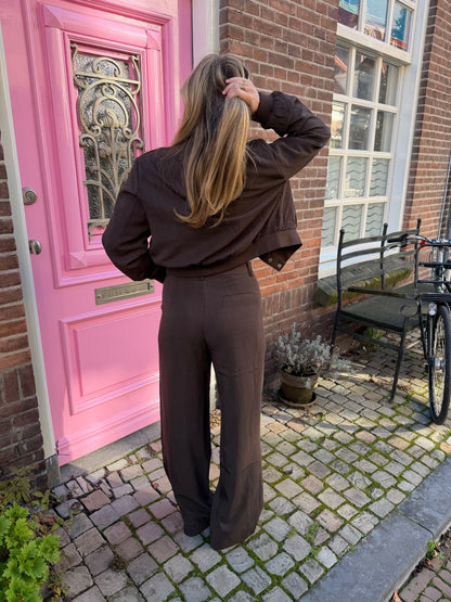 Pants Great Wide Leg Brown voor dames
