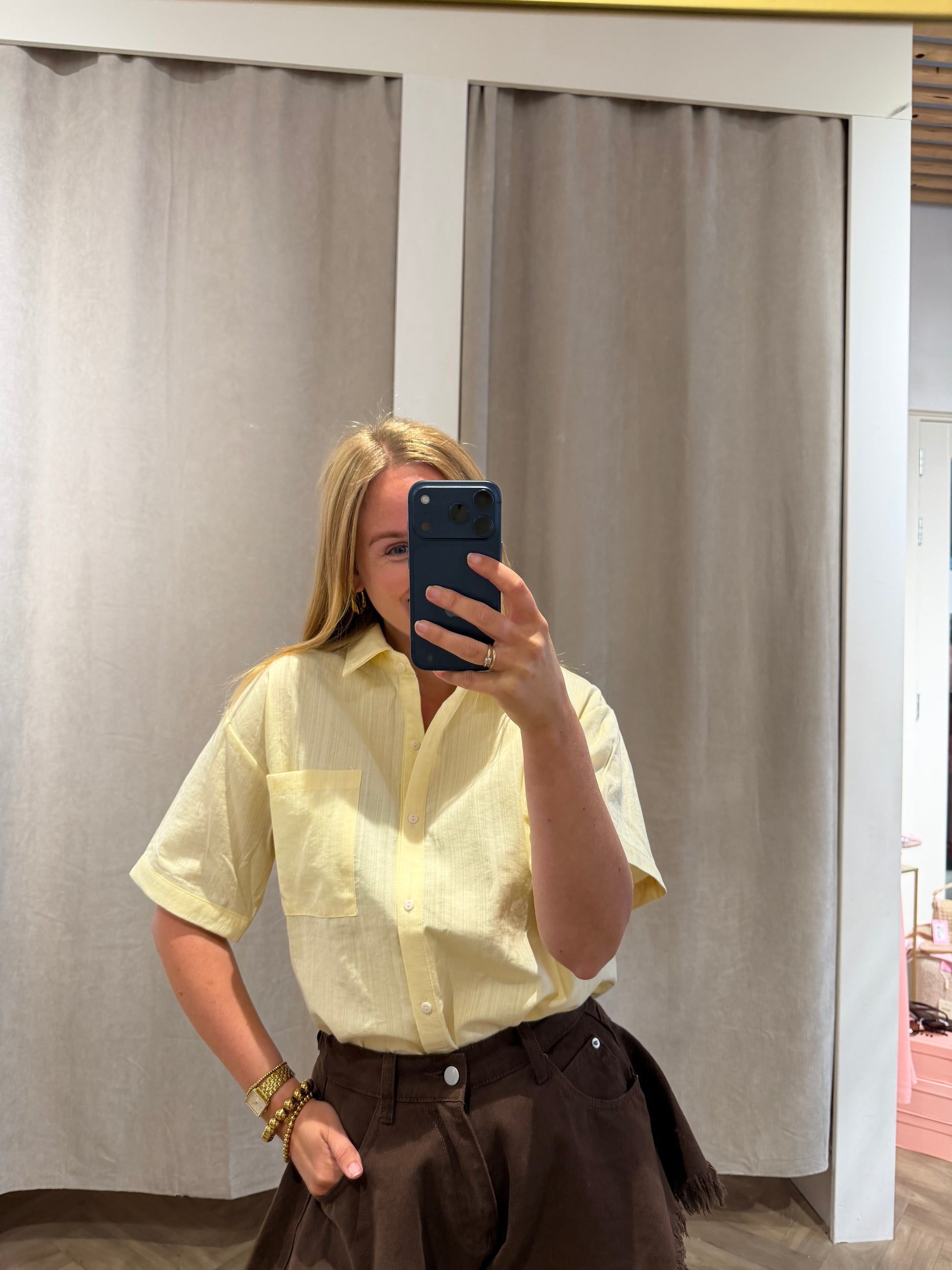 Blouse Demi Yellow voor dames