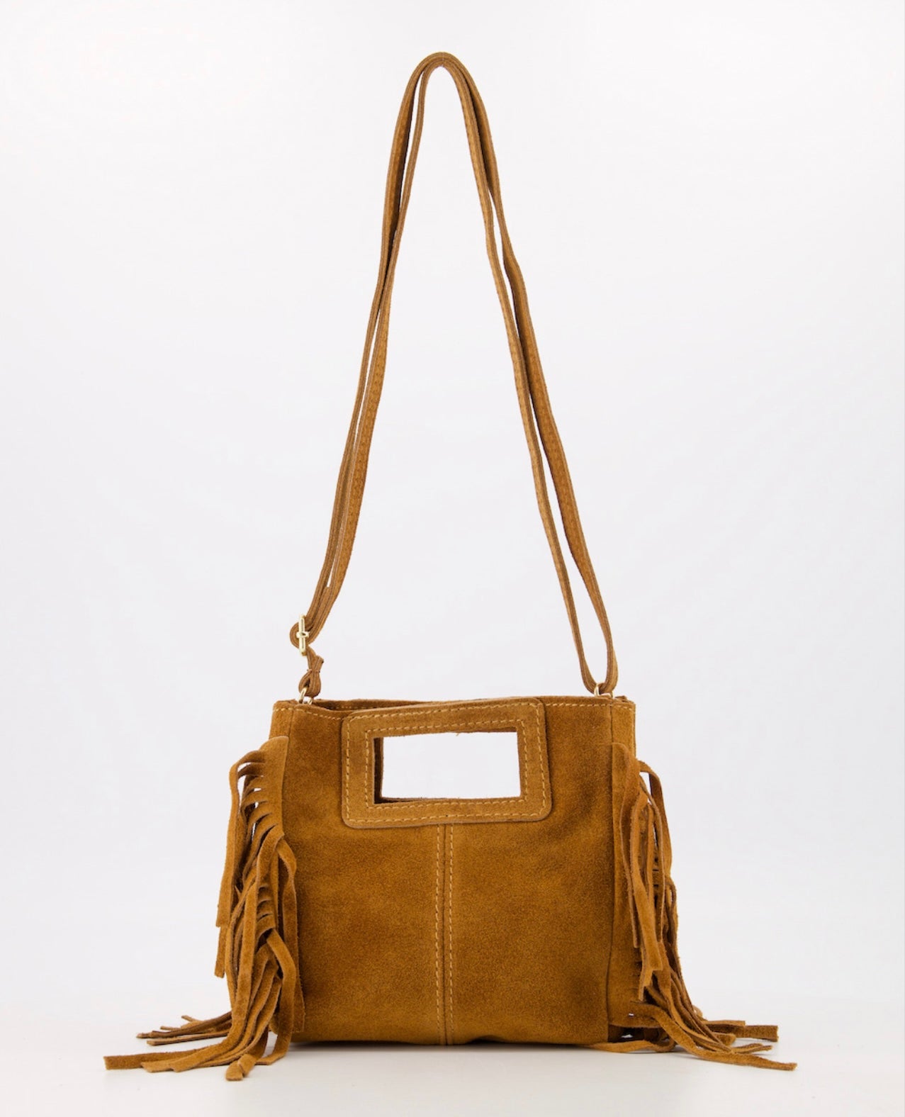 Tas Fringe Camel voor dames