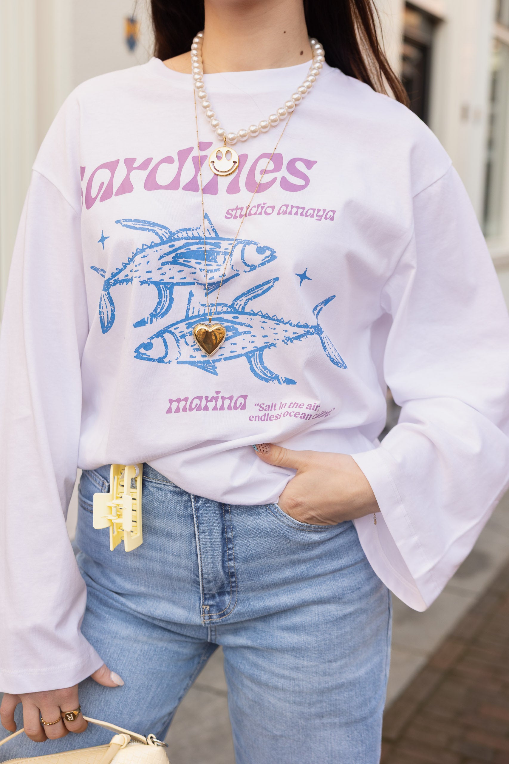 Top Sardines Wit voor dames