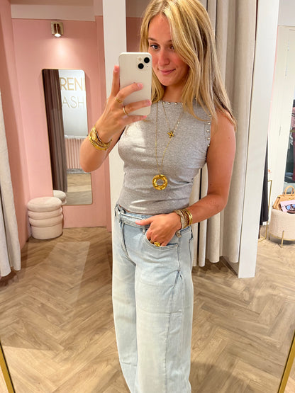 Top Studs Grey voor dames