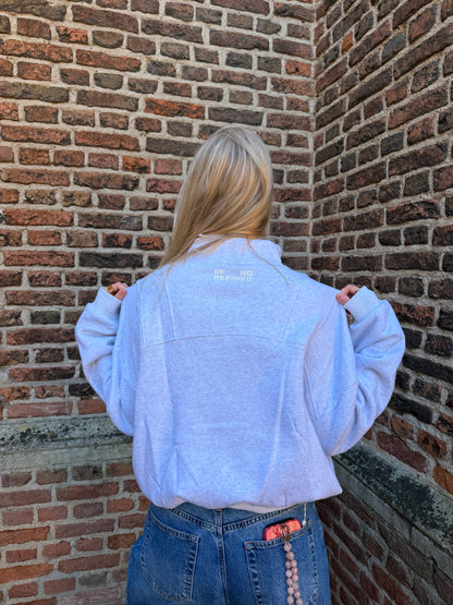 Sweater Bianca Zip Grey voor dames