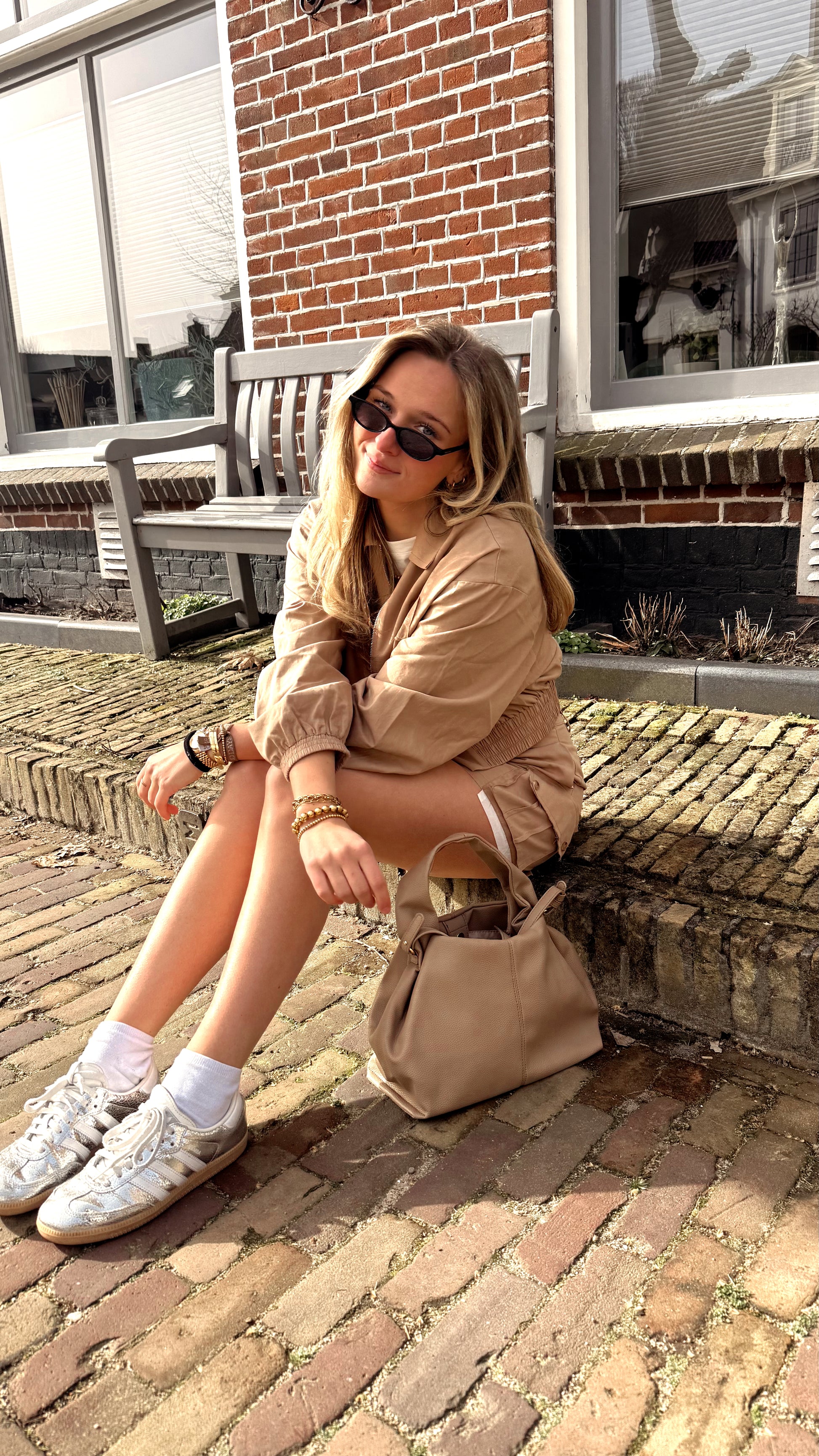 Short Illa Camel voor dames