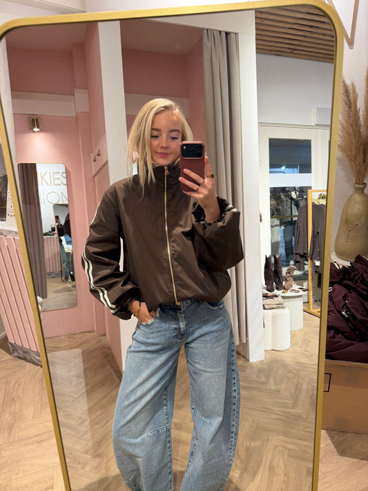 Jacket Indy Stripe Brown voor dames