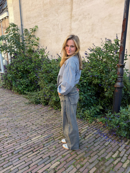 Blouse Vilfred Check Blue voor dames