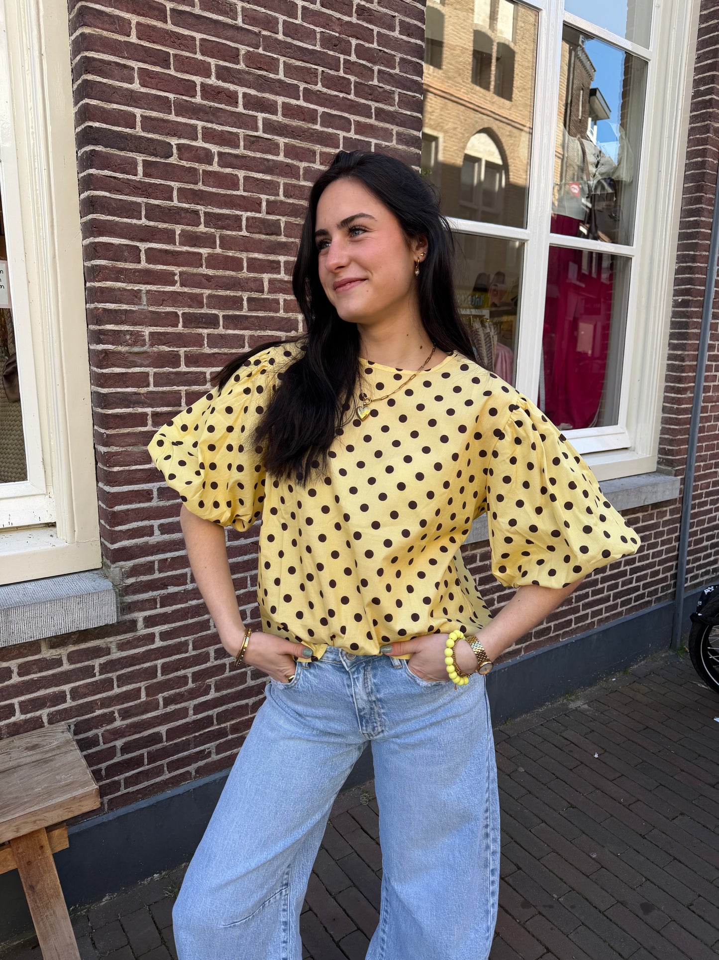 Top Tara Yellow voor dames