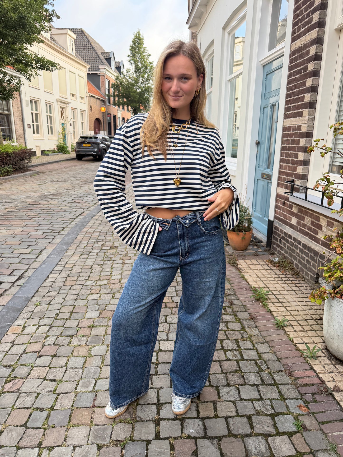 Jeans Selin Balloon Blue voor dames