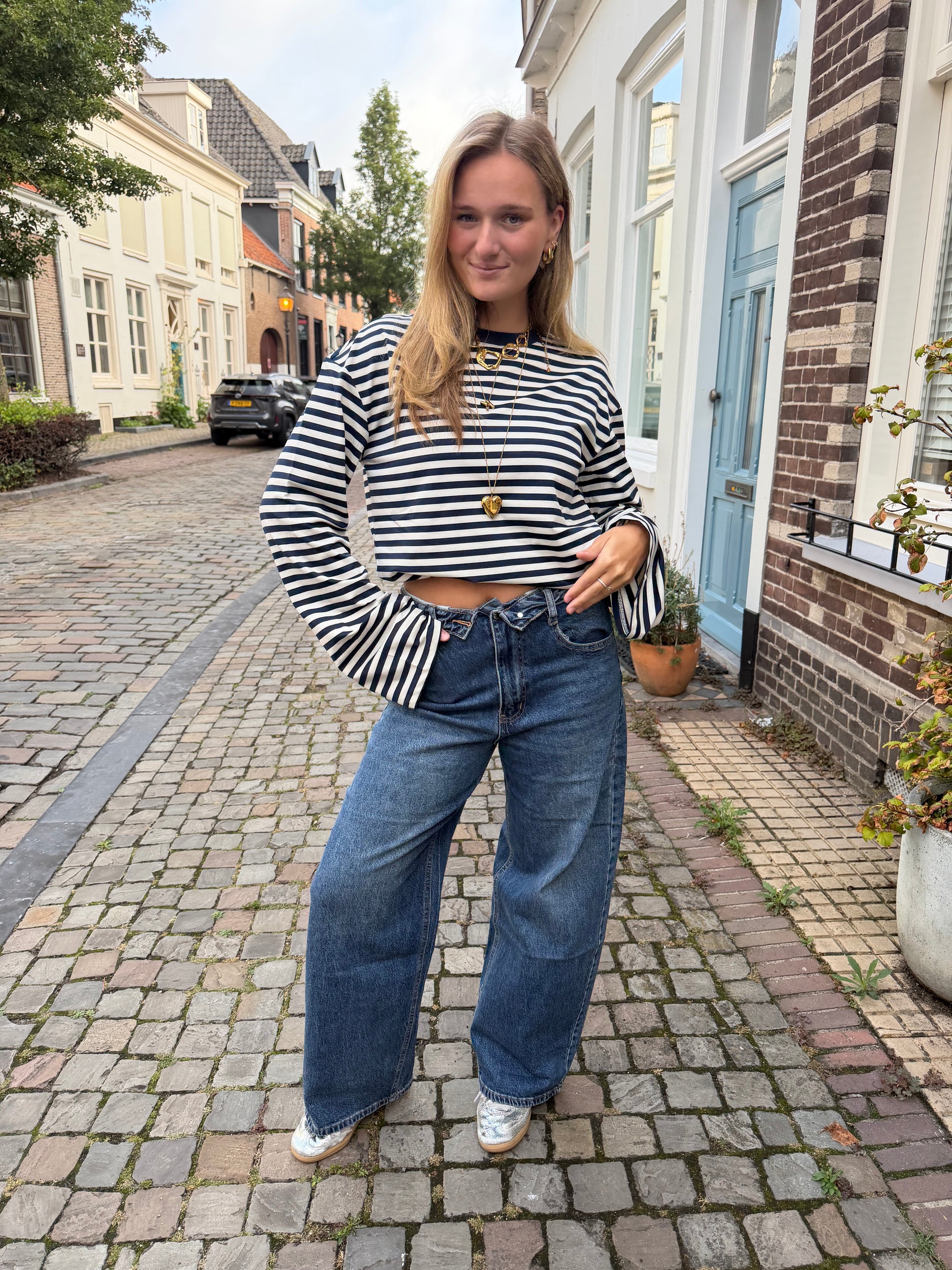 Jeans Selin Balloon Blue voor dames