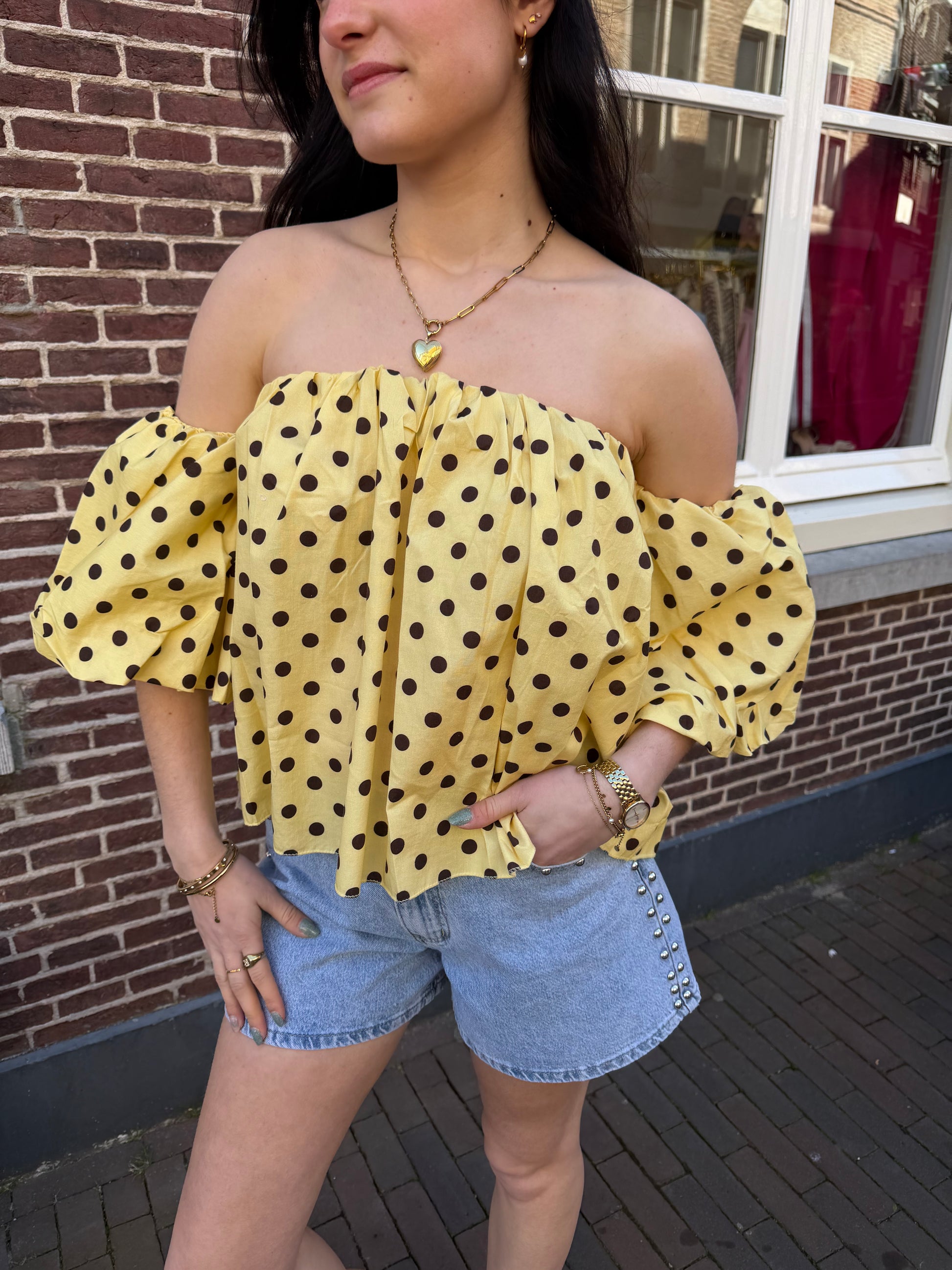 Top Bibi Yellow voor dames