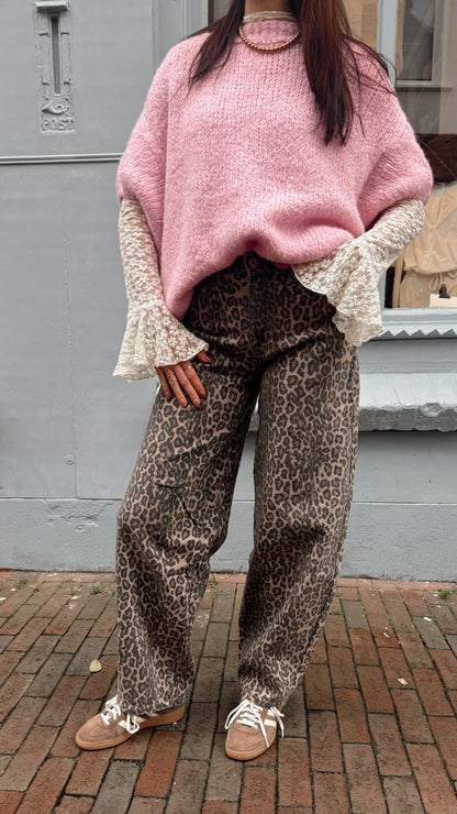 Jeans Balloon Leopard voor dames