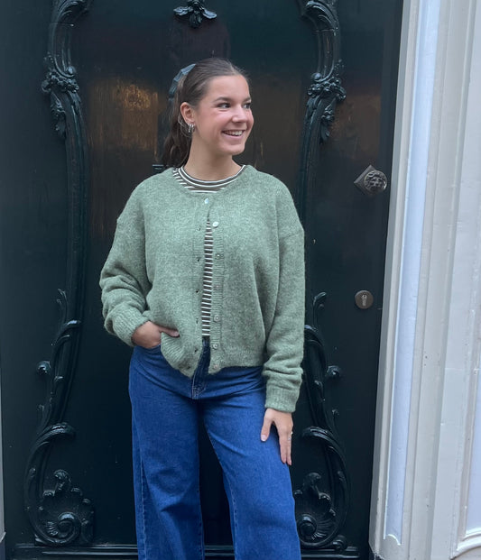 Vest Tessa Groen voor dames