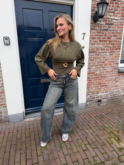 Top Ielse Army Green voor dames