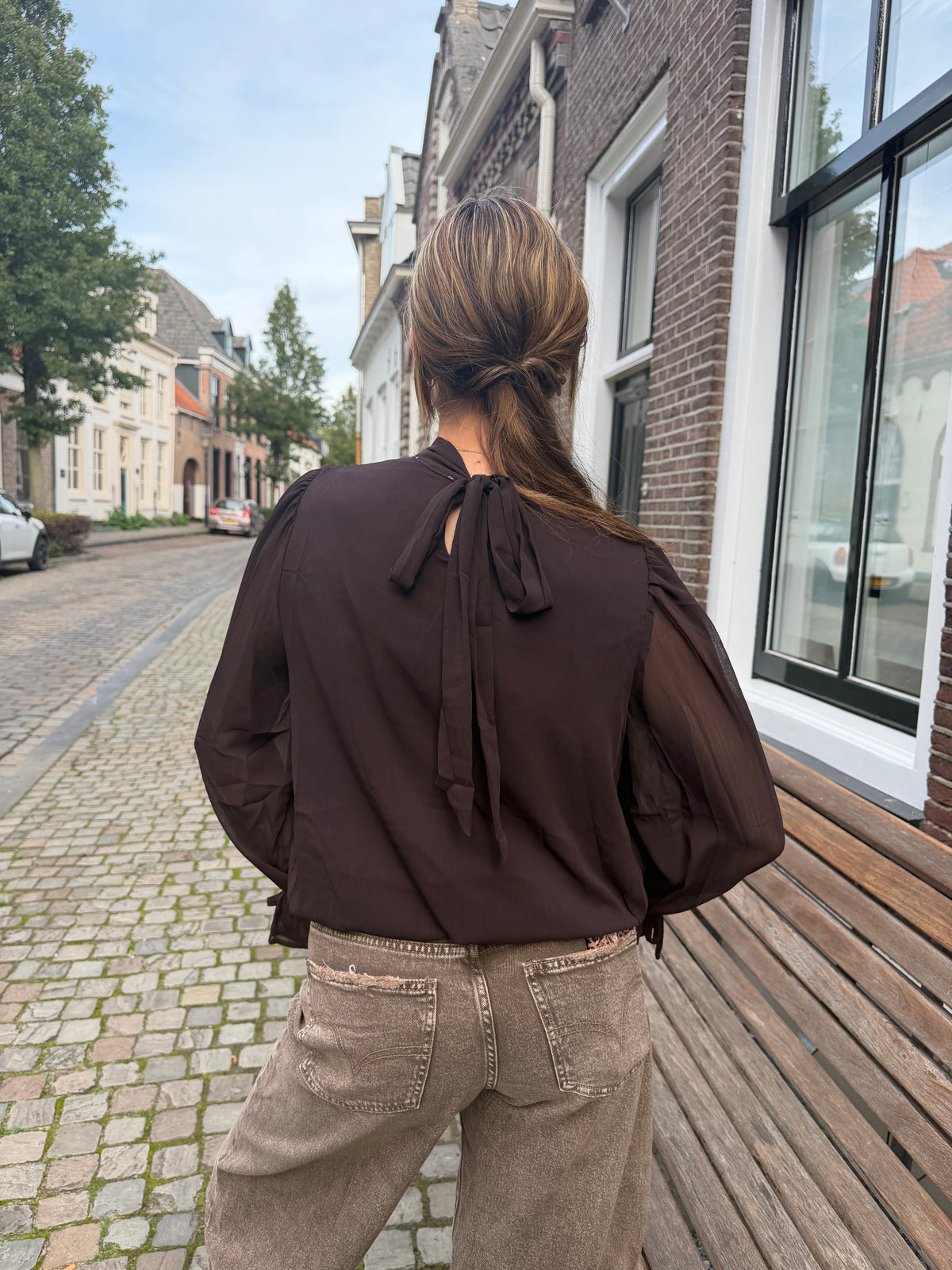 Blouse Suze Brown voor dames