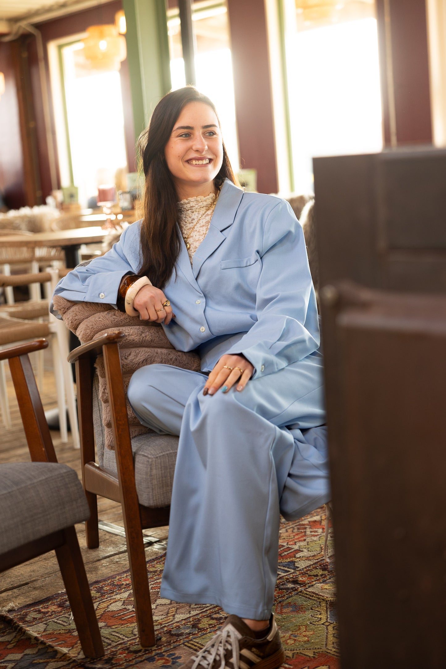 Broek Jasmin Lichtblauw voor dames