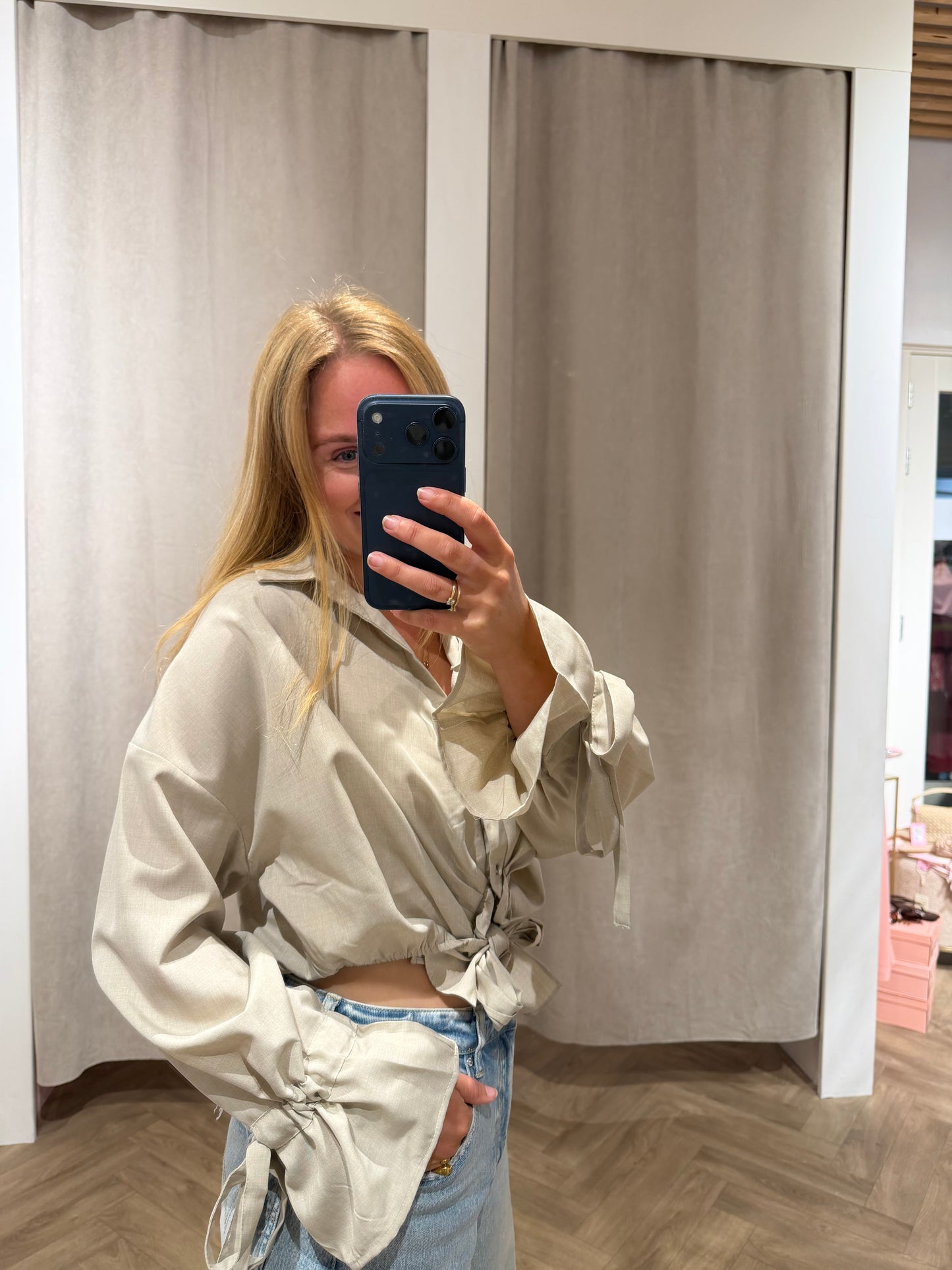 Blouse Eef Beige voor dames