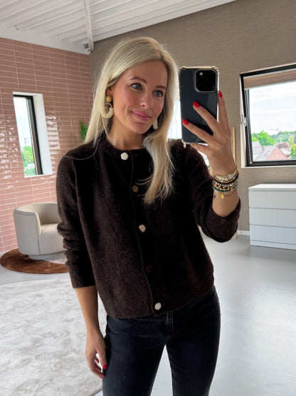 Vest Rani bruin voor dames