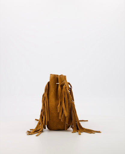 Tas Fringe Camel voor dames