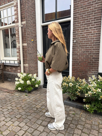 Jacket Nelly Army green voor dames