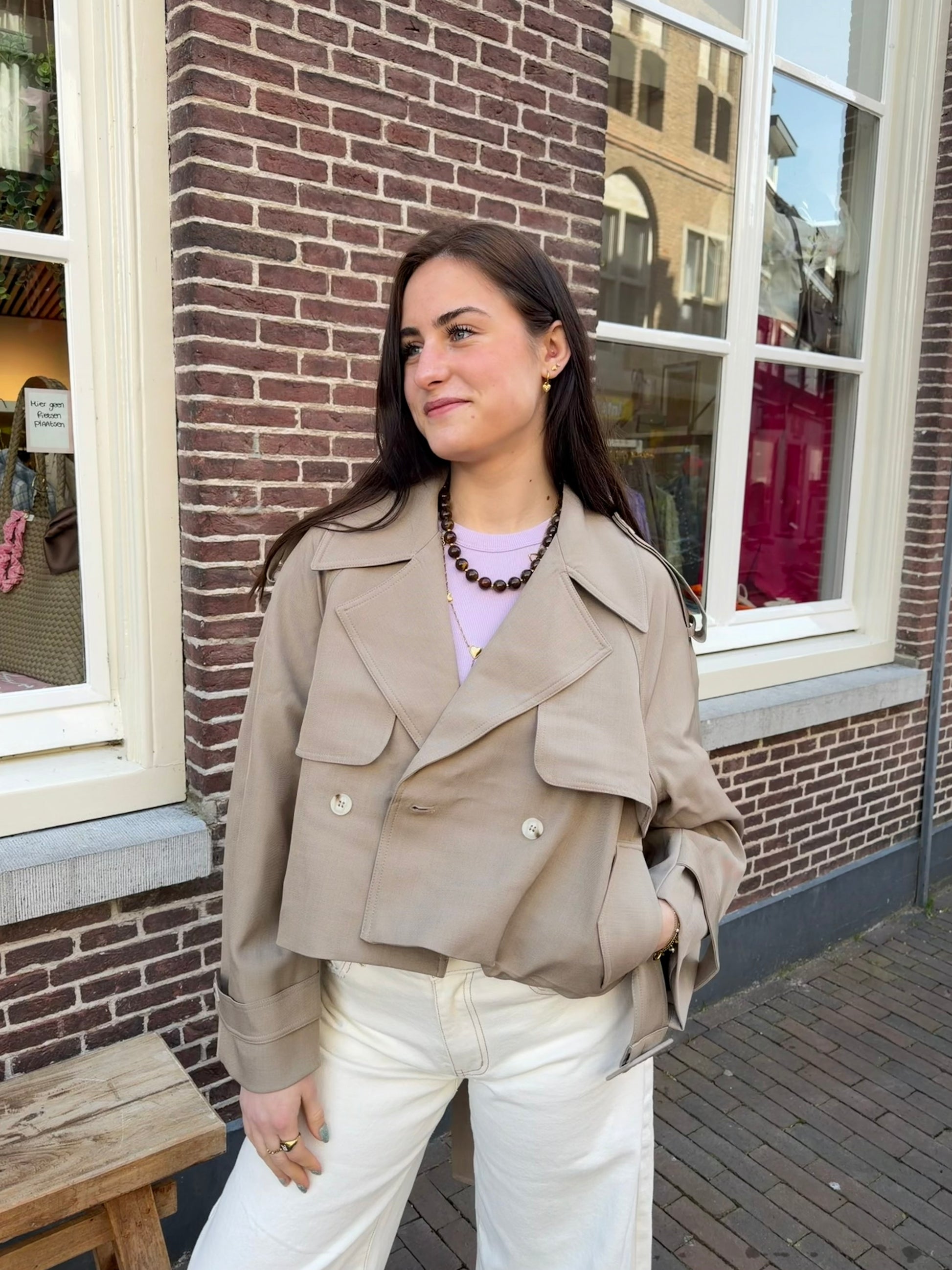 Jas Bente Beige voor dames
