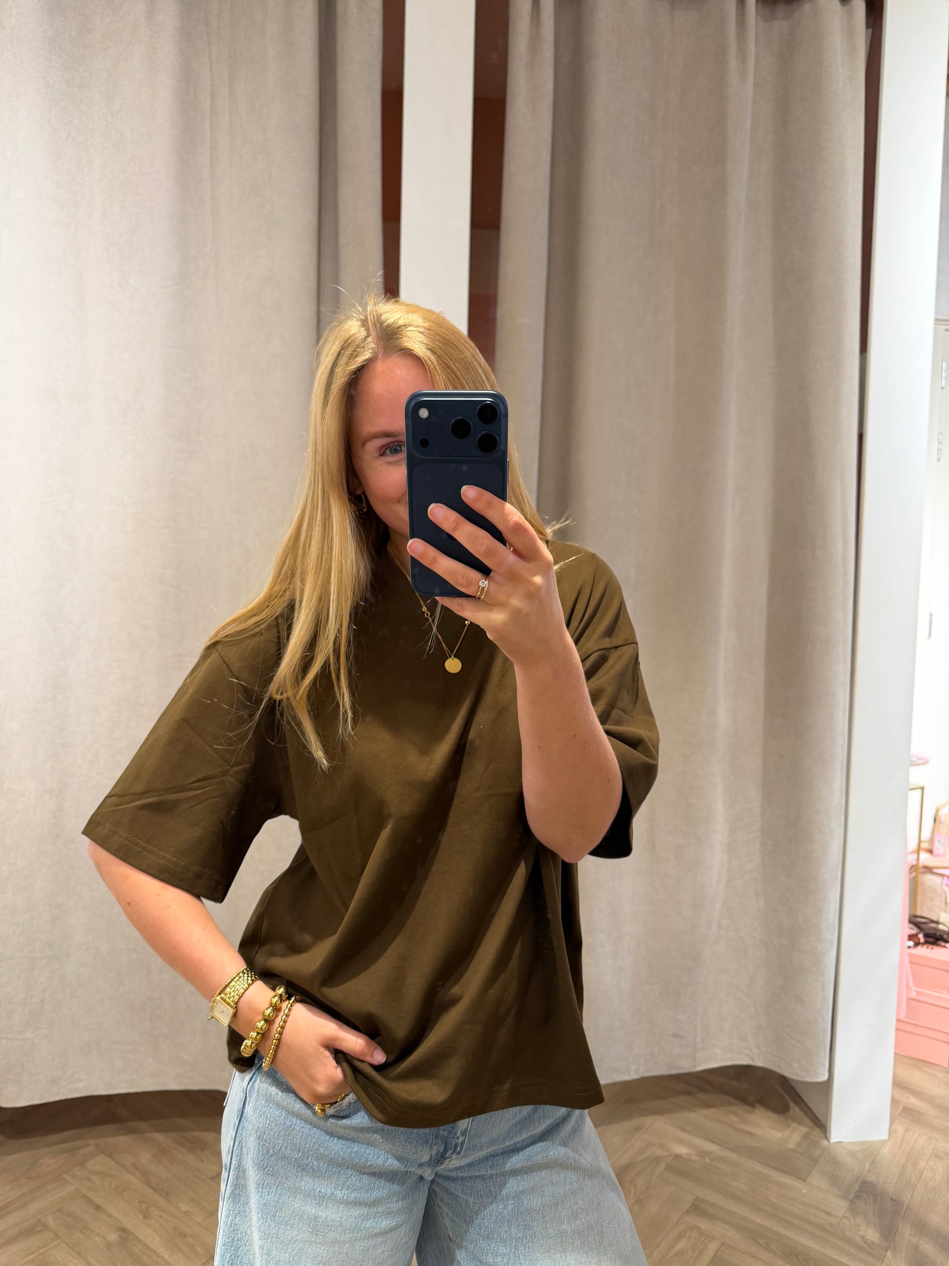 T-shirt Isa Brown voor dames