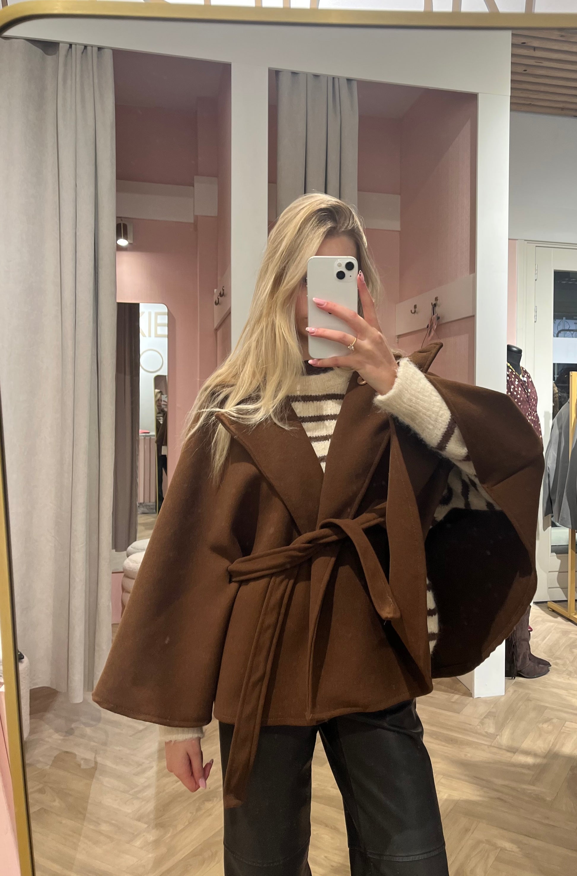 Jas Nadine Camel voor dames