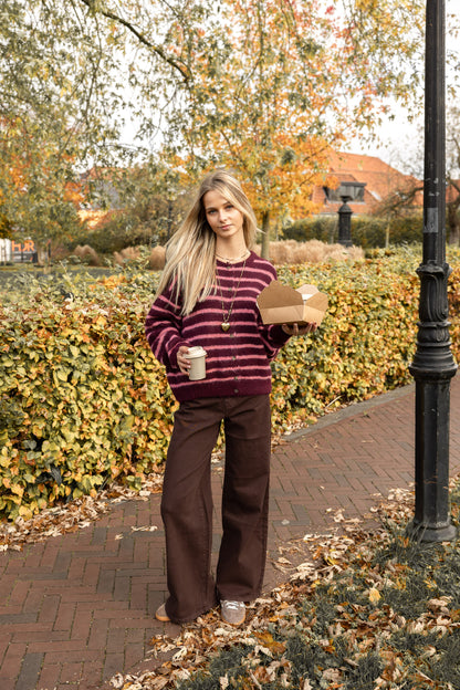 Vest Rosalie Bordeaux voor dames