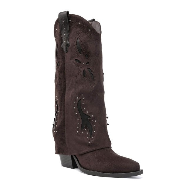 Boots Elani Overlay Brown voor dames