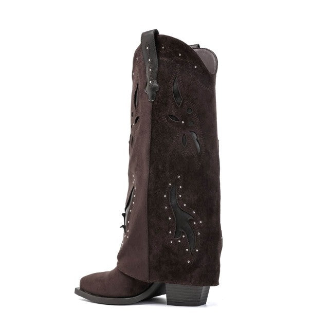 Boots Elani Overlay Brown voor dames