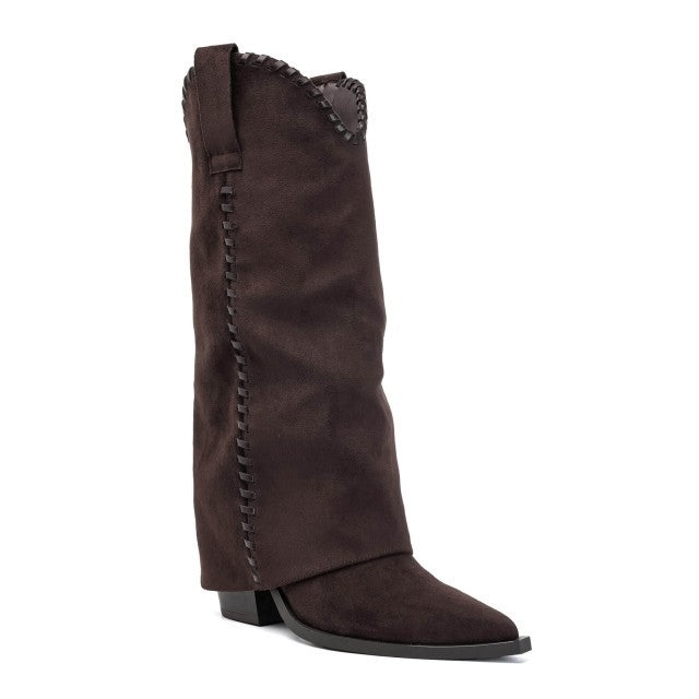 Boots Jade Overlay Brown voor dames