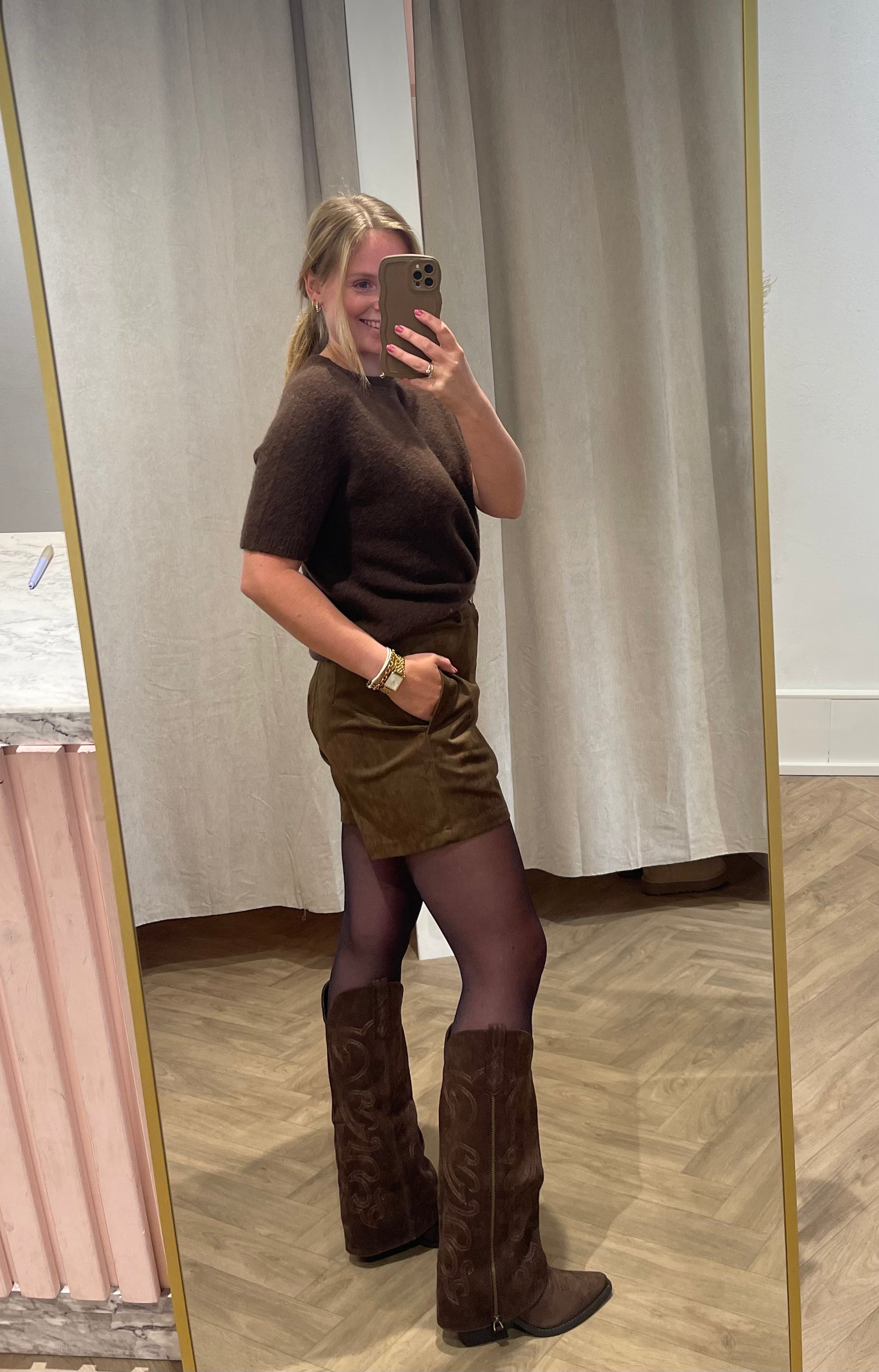 Short Milou Bruin voor dames